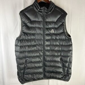Eddie Bauer First Ascent Whittaker Down Puffer Vest Black Mens XL Mountaineering